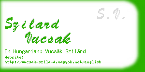 szilard vucsak business card